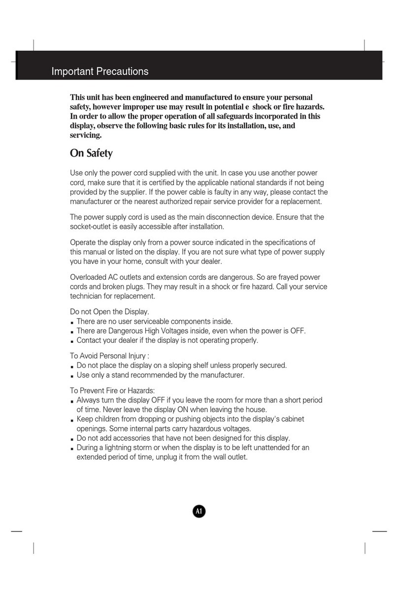 LG Computer Monitor User manual
