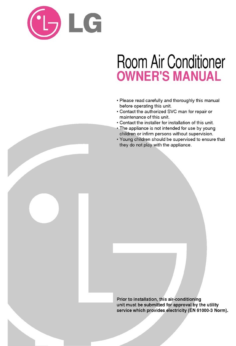 LG Room air conditioner User manual