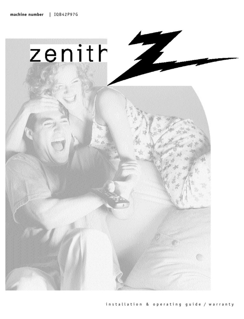 Zenith IQB42P97G Operating and maintenance manual