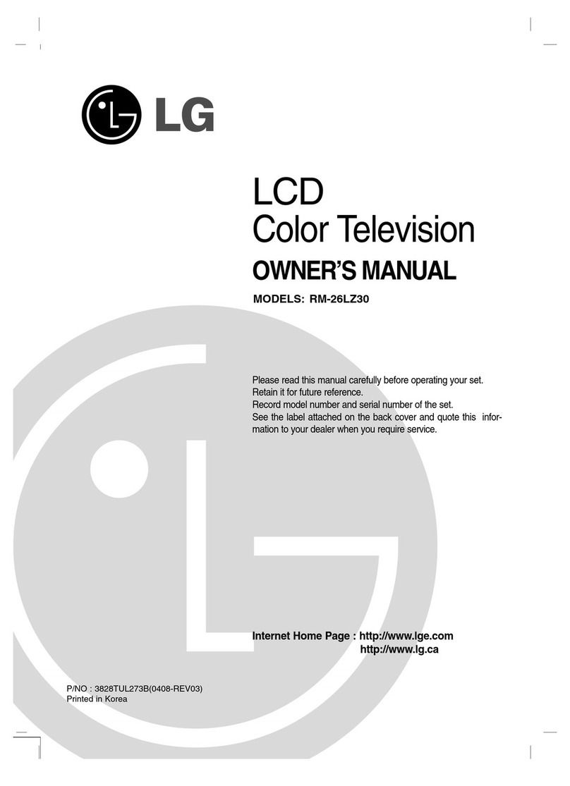 LG RM-26LZ30 User manual