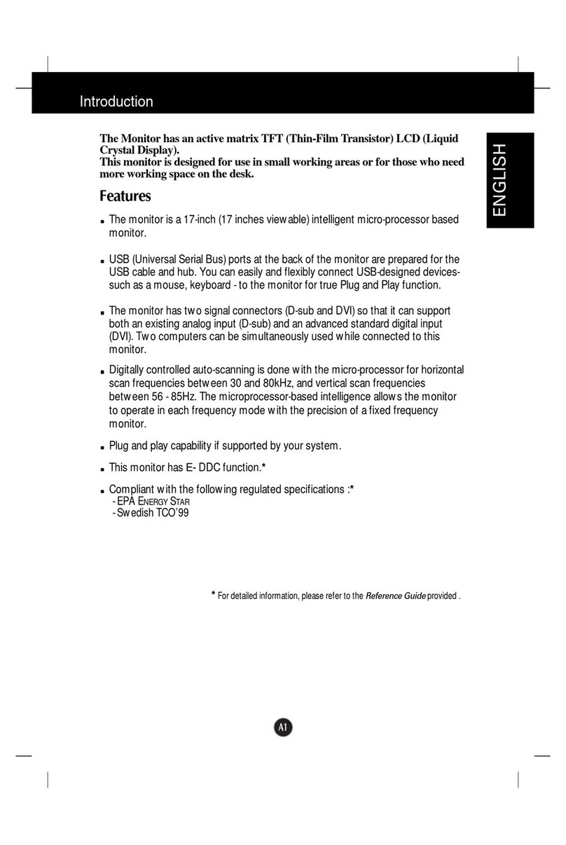 LG Flat Panel Monitor User manual LG Flat Panel Monitor User manual