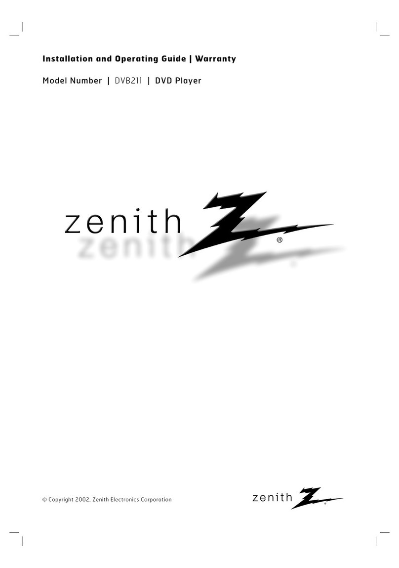 Zenith DVB211 Installation and operating guide