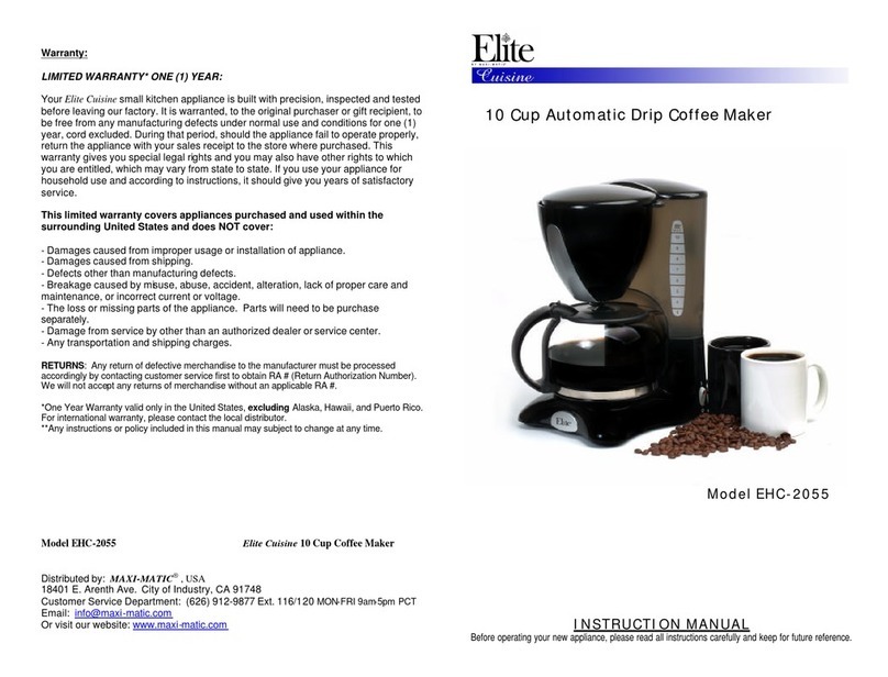 Elite EHC-2055 User manual