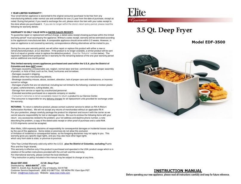 Elite EDF-3500 User manual