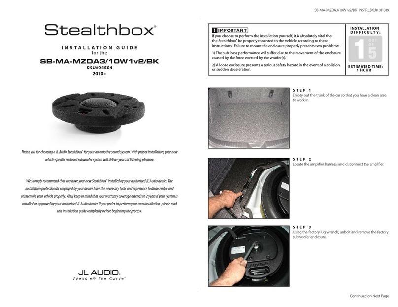 Stealthbox SB-MA-MZDA3/10W1v2/BK User manual