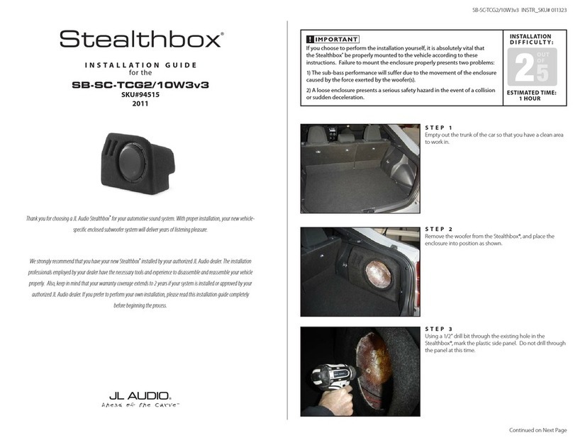 Stealthbox SB-SC-TCG2/10W3v3 installation guide