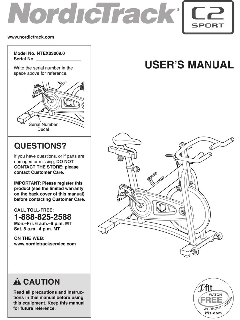 NordicTrack NTEX03009.0 User manual