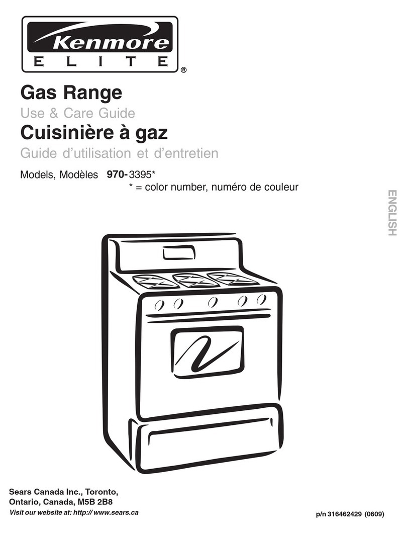 Kenmore 970-3395 Use & care guide