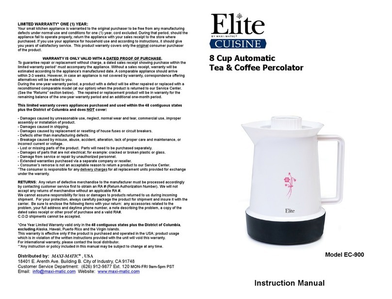 Elite EC-900 instruction manual