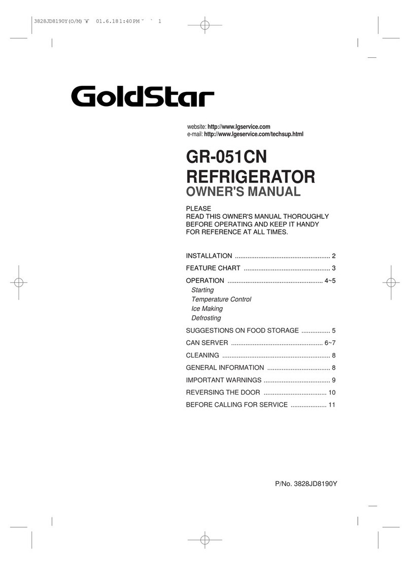 Goldstar GR-051CN owner's manual