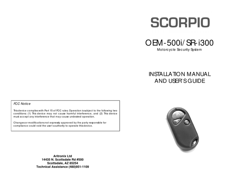 Scorpio OEM-500i Installation manual and user's guide