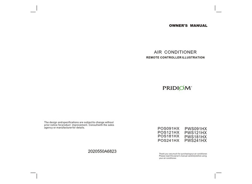 Pridiom POS091HX owner's manual
