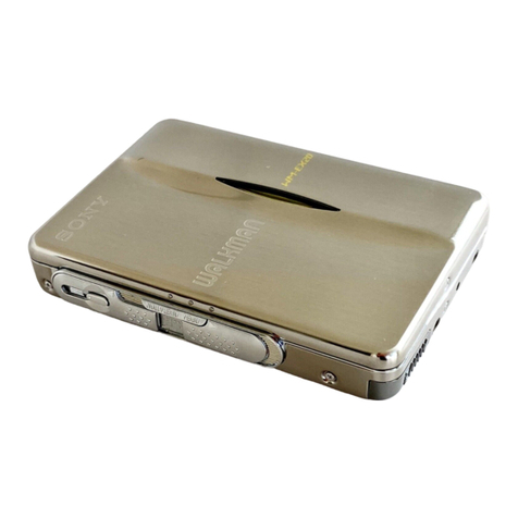 Sony Walkman WM-EX20 User manual Sony Walkman WM-EX20 User manual