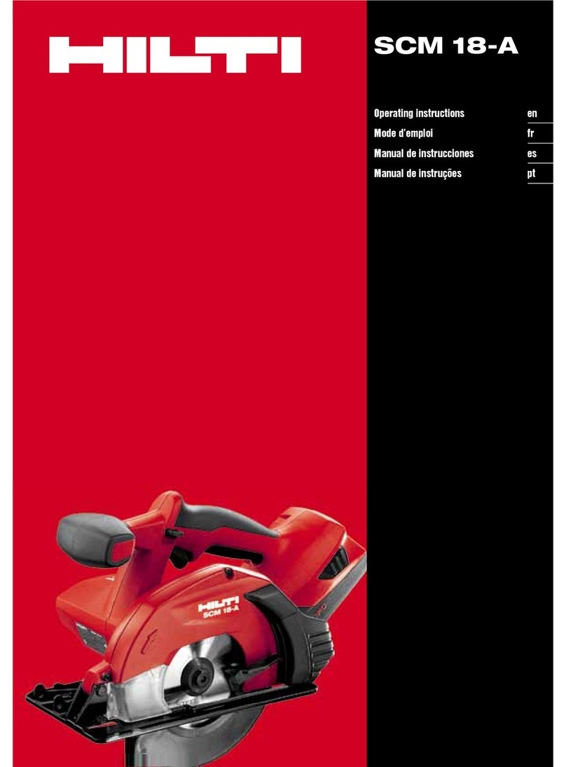 Hilti SCM 18-A User manual Hilti SCM 18-A User manual