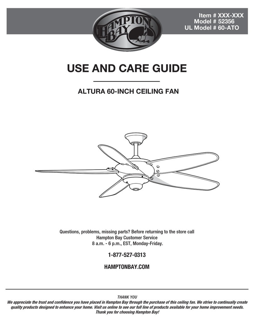 HAMPTON BAY ALTURA 52356 User manual
