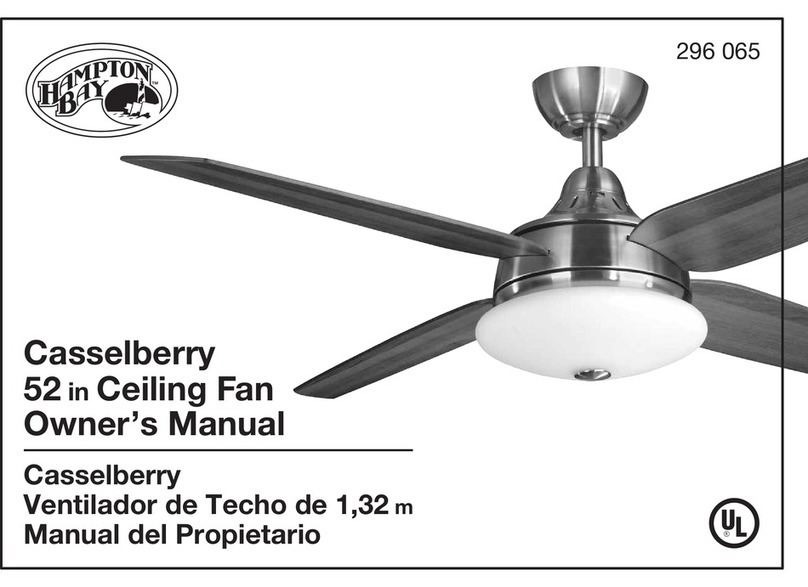 HAMPTON BAY 296 065 User manual HAMPTON BAY 296 065 User manual