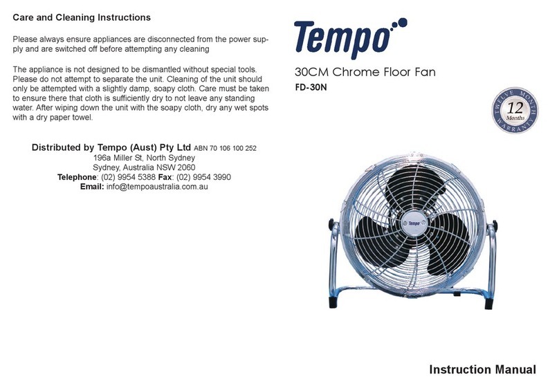 Tempo Fitness FD-30N instruction manual