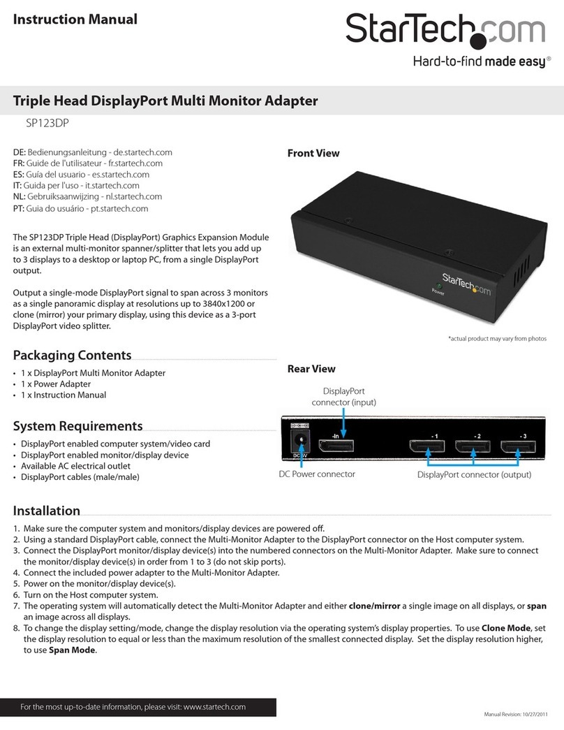 StarTech.com SP123DP User manual