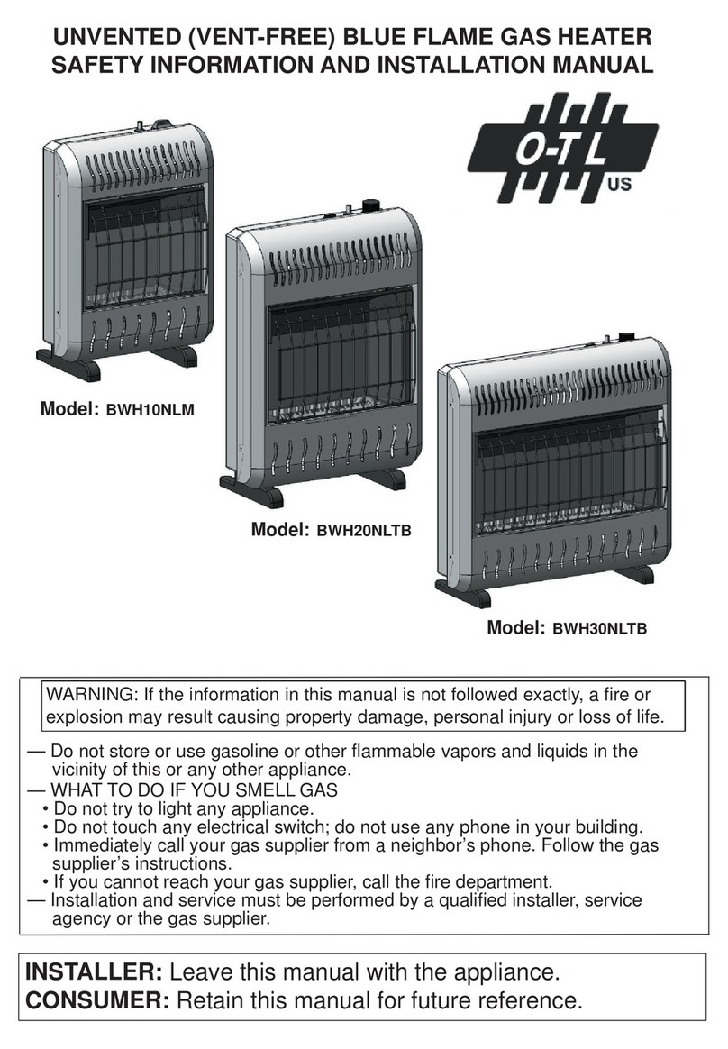 Sure Heat BWH10NLM Safety information and installation manual Sure Heat BWH10NLM Safety information and installation manual