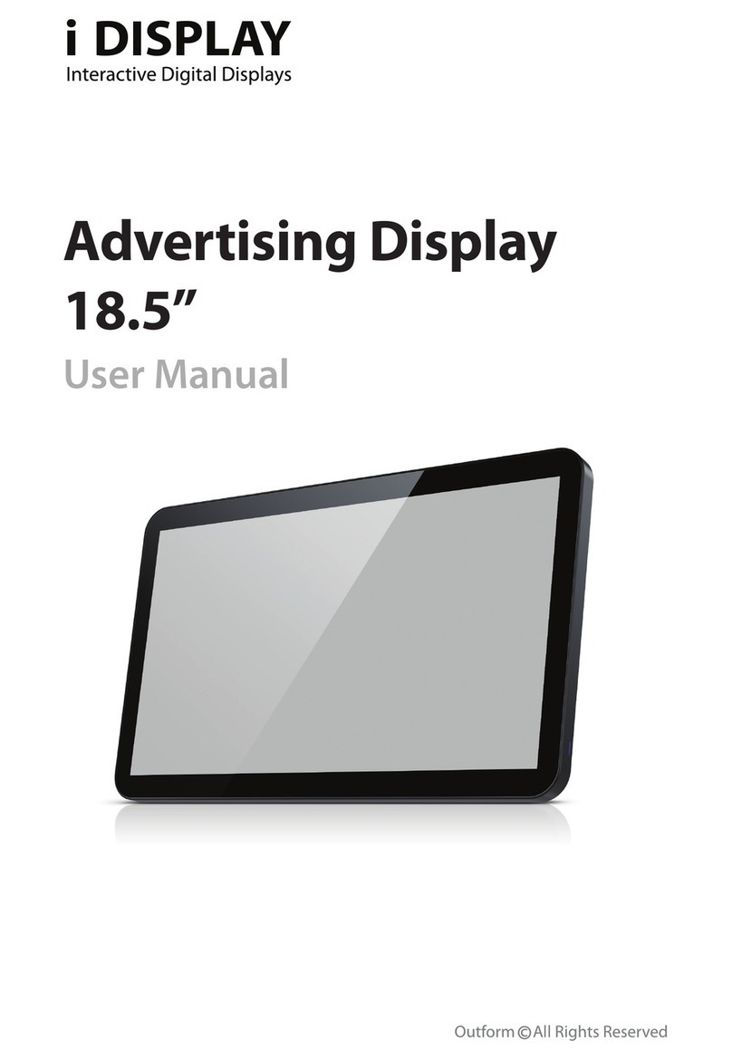 i Display Advertising Display 18.5" User manual