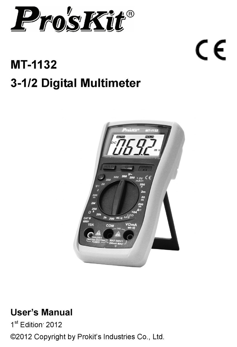 Pro's Kit MT-1132 user manual