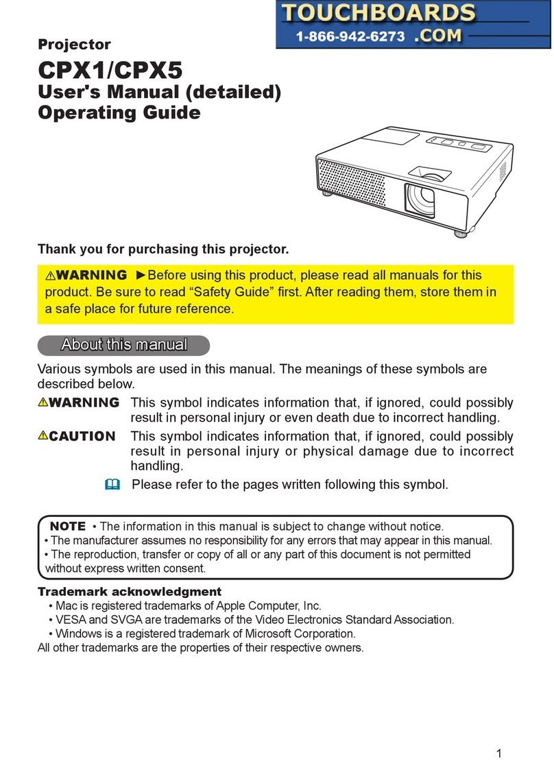 Touchboards CPX5 User manual