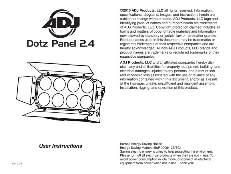 ADJ Dotz Panel 2.4 User manual ADJ Dotz Panel 2.4 User manual