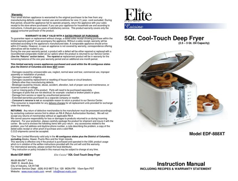 Elite EDF-888XT User manual