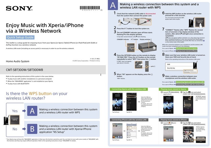Sony CMT-SBT300W User manual