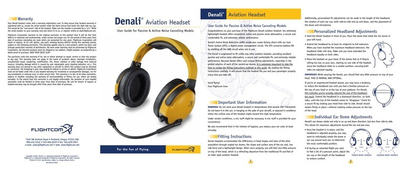 Flightcom Denali Aviation User manual