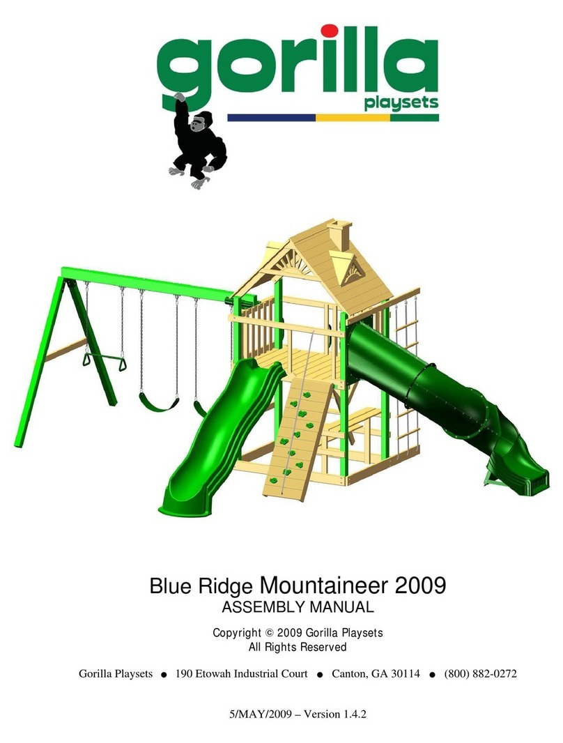Gorilla Playsets Blue Ridge Mountaineer 2009 Assembly manual