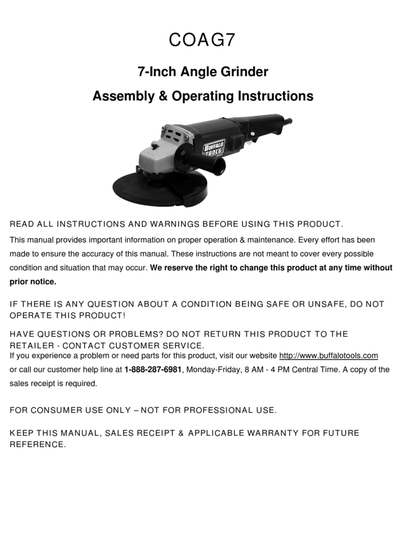 Buffalo Tools COAG7 Quick reference guide