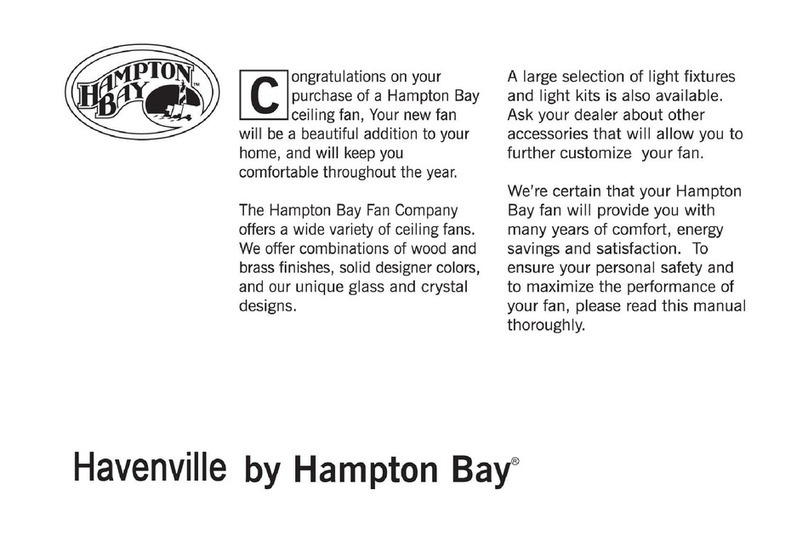 HAMPTON BAY Havenville 149*51 user manual