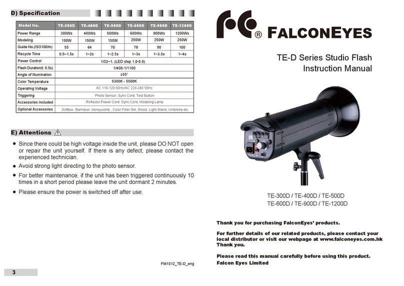 Falconeyes TE-300D User manual