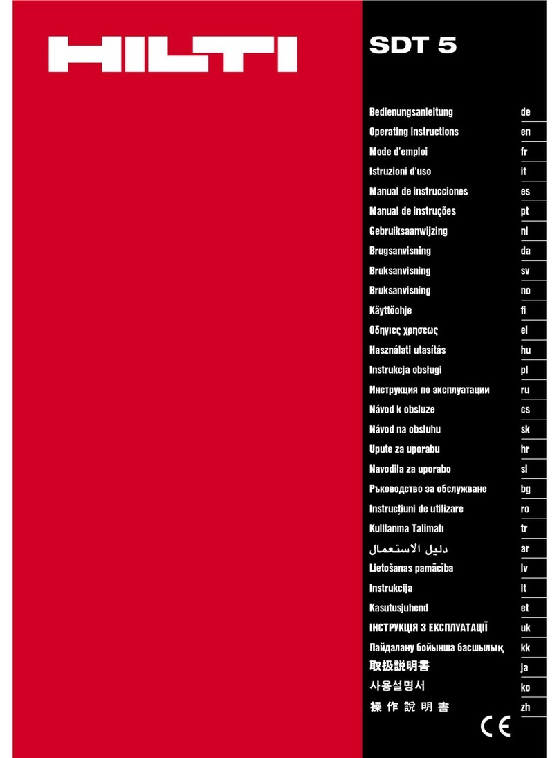 Hilti SDT 5 User manual