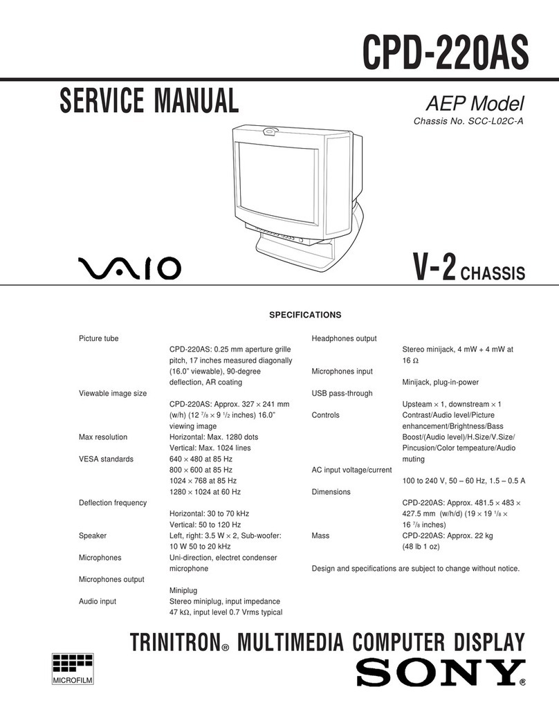 Sony TRINITRON VAIO CDP-220AS User manual Sony TRINITRON VAIO CDP-220AS User manual
