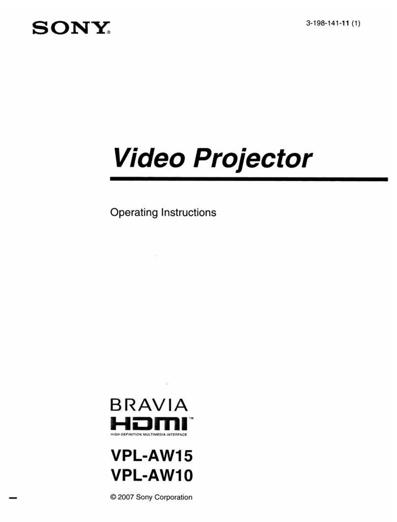 Sony BRAVIA HDMI VPL-AW15 operating instructions