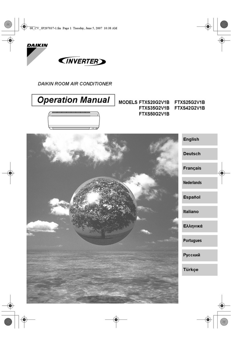 Daikin Super Multi NX FTXS20G2V1B Operation manual