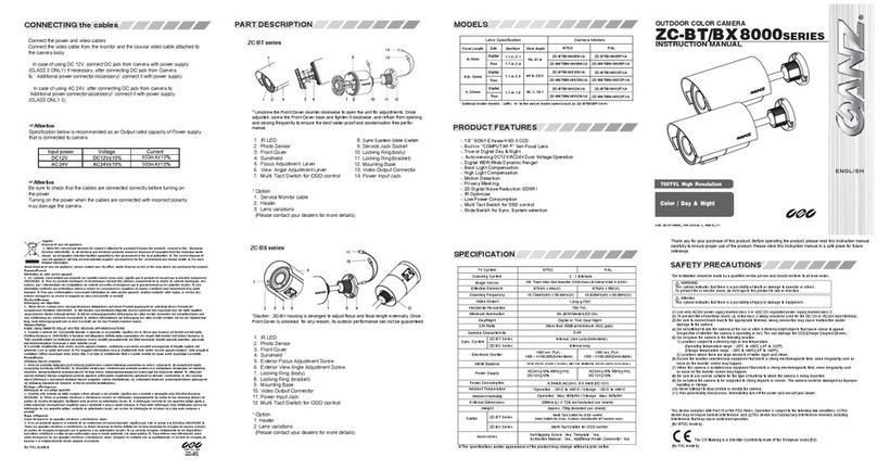 Ganz ZC-BT SERIES instruction manual