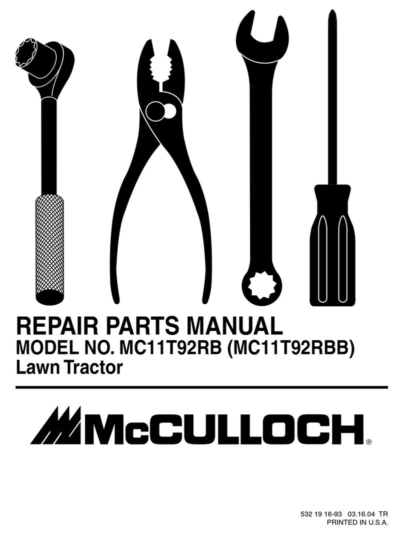 McCulloch MC11T92RB Owner's manual