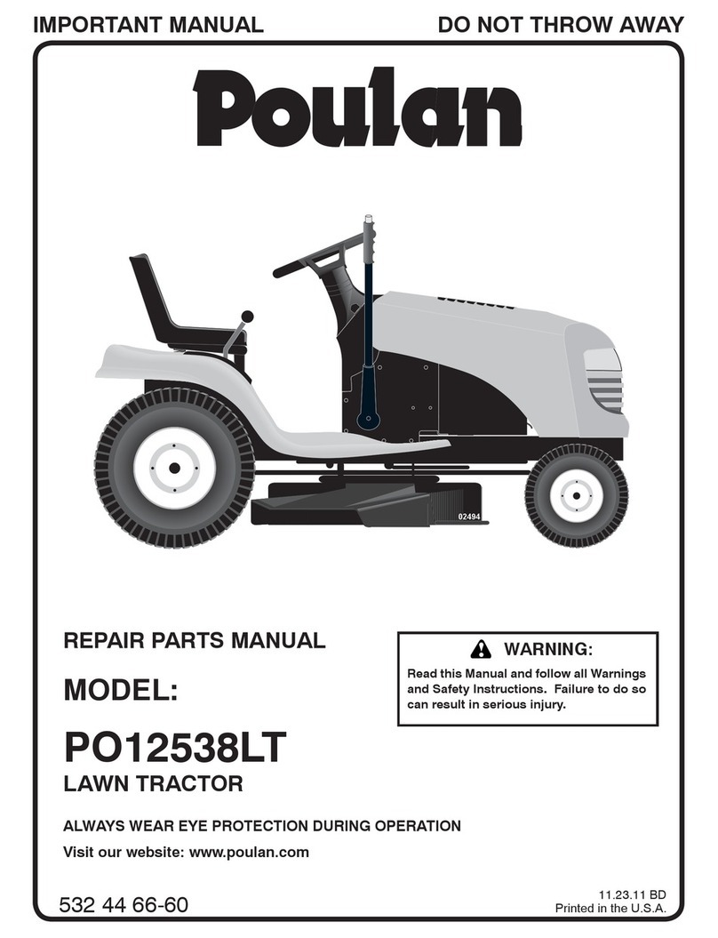 Poulan Pro PO12538LT Repair parts manual
