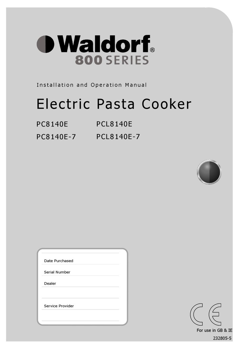 Waldorf PC8140E Installation and operation manual