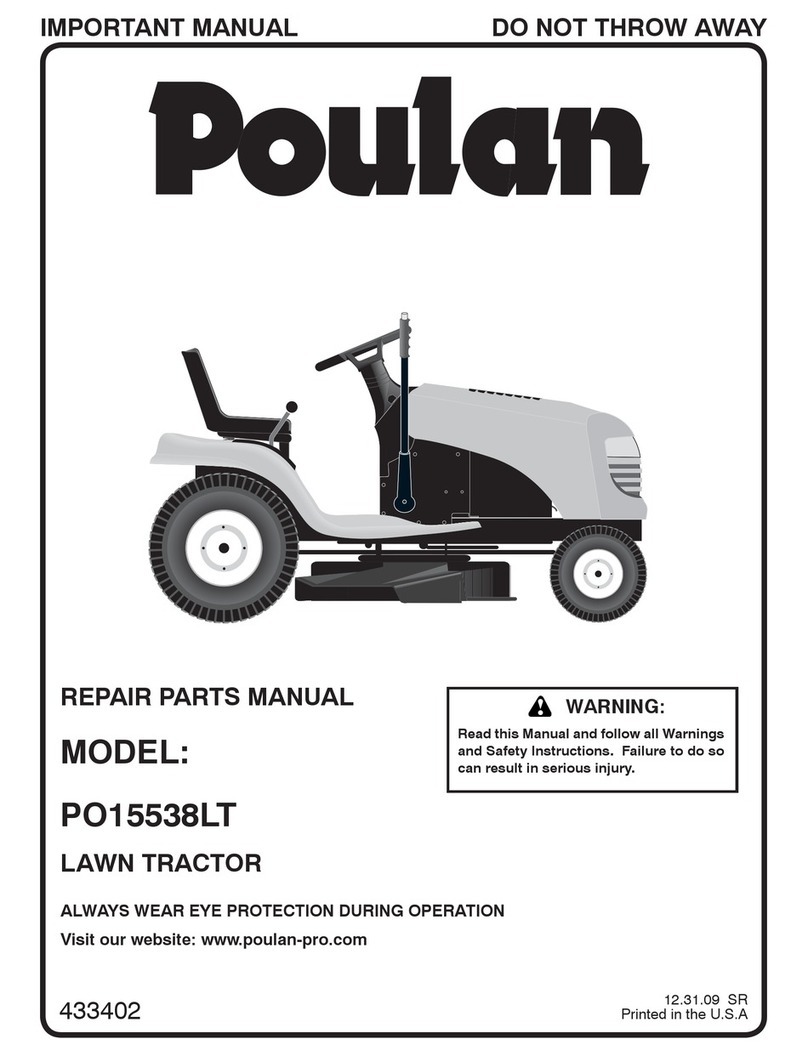 Poulan Pro PO15538LT Repair parts manual