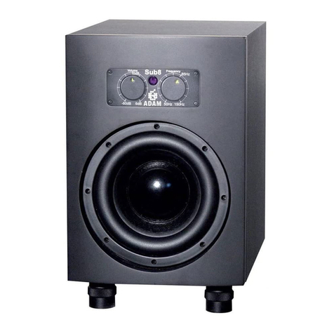 Adam Sub8 User manual