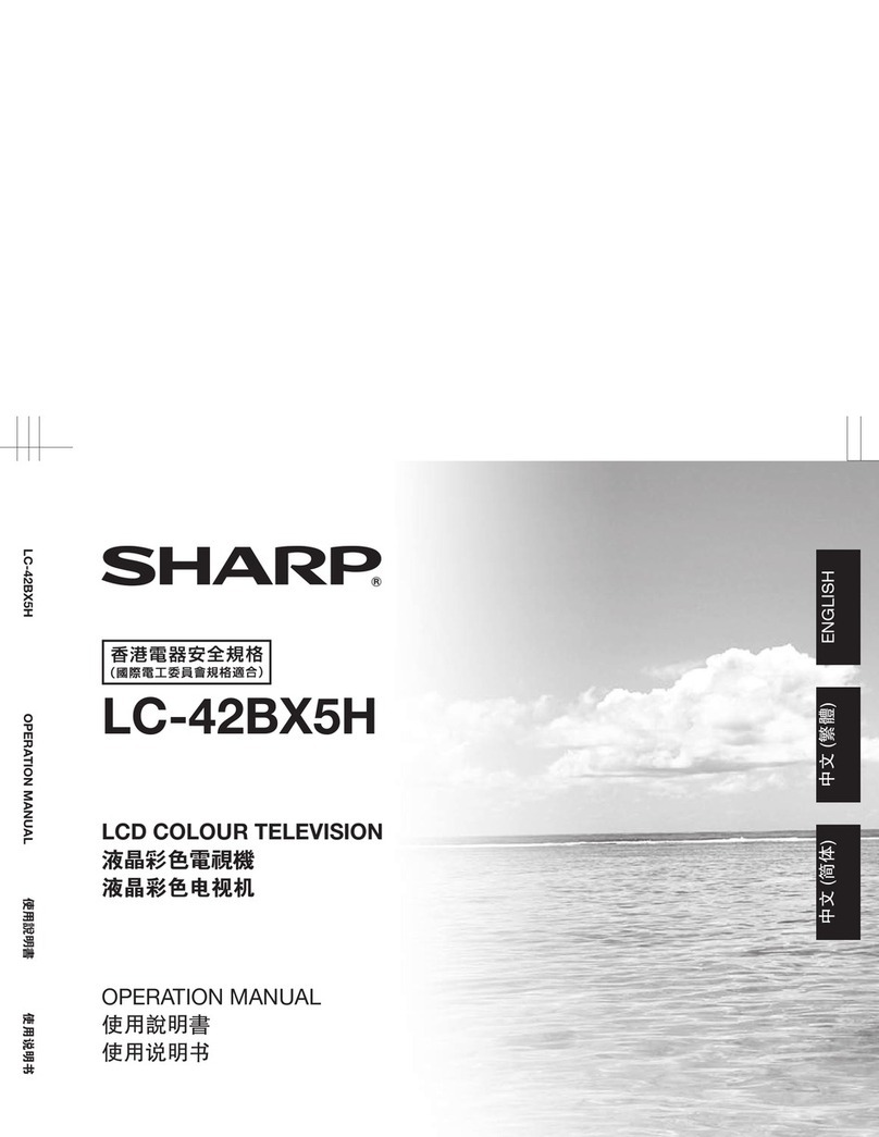 Sharp Aquos LC-42BX5H User manual