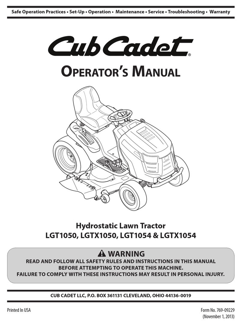Cub Cadet LGTX1050 User manual Cub Cadet LGTX1050 User manual