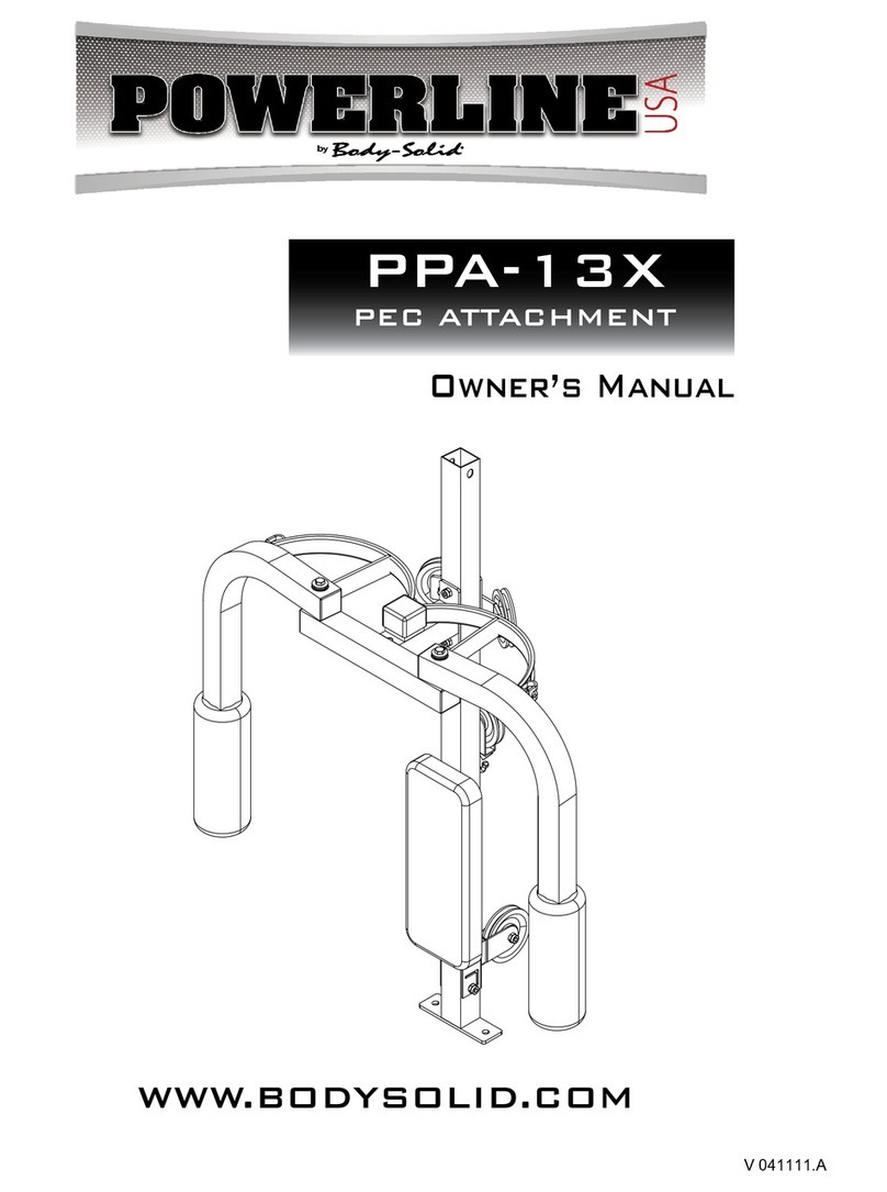 Body Solid Powerline PPA-13X User manual