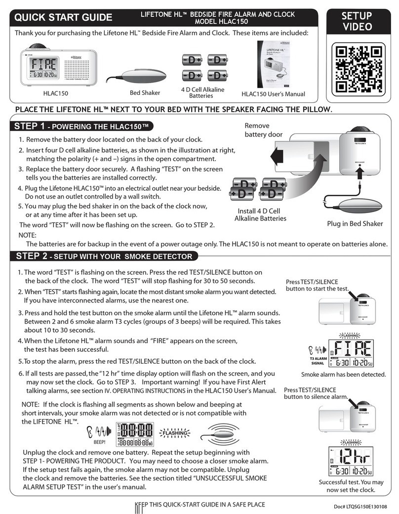 LIFETONE HLAC150 quick start guide