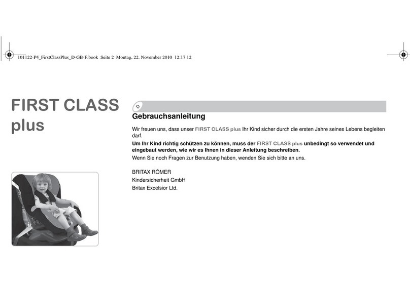 Britax First Class plus User instructions