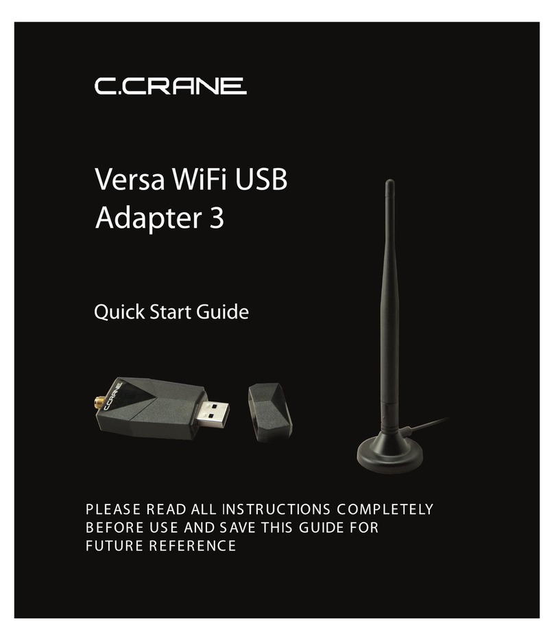 C. Crane Versa WiFi USB Adapter 3 User manual